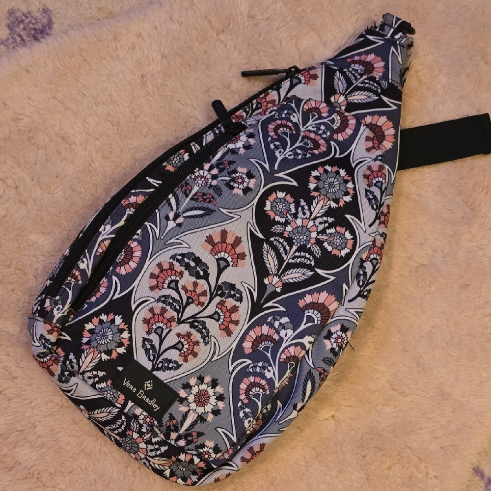 Vera Bradley Black and Pink Floral Backpack